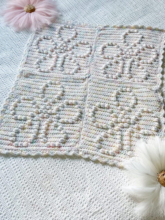 Bobble Flower Baby Blanket